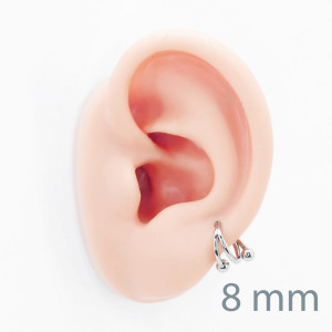 Кольцо-спираль сегментное 1,2 мм кликер. Титан. HSEGTAJ014