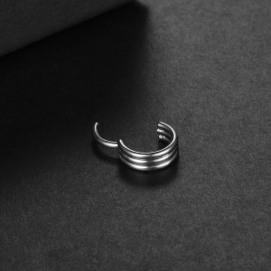 Кольцо сегментное 1,2 мм кликер тройное. Титан. HSEGTA016
