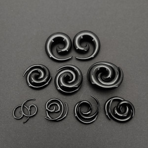 Растяжки акриловые. Набор. Спираль, чёрная. Set-EAR858/3