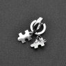 Серьга-кликер с подвеской Пазл. SK2284