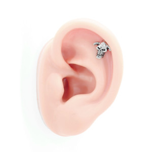 Интернал-лабрета 1,2 мм (набор). Череп с рогами. LI2294