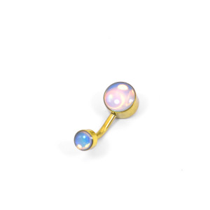 Интернал украшение для пирсинга пупка, золотое титановое покрытие. Magic Pastel. IBNJ0799