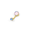 Интернал украшение для пирсинга пупка, золотое титановое покрытие. Magic Pastel. IBNJ0799