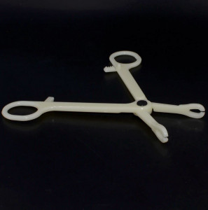 Набор для пирсинга носа с нострилой улитка. Титан, кристаллическая вставка. SNSBТ02