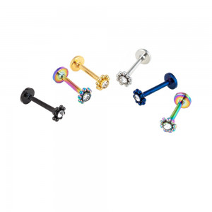 Интернал-лабрета 1,2 мм с кристаллом. IL7461