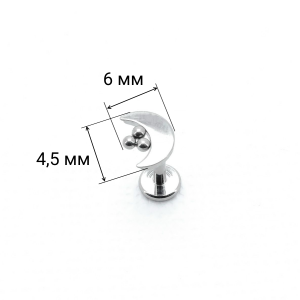 Интернал-лабрета 1,2 мм. Титан. Луна. ILT1150