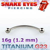 Микробанан 1,2 мм. Титан. Snake eyes. BNEBLT