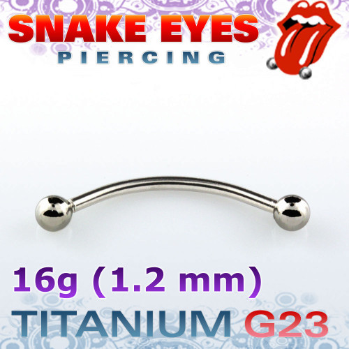 Микробанан 1,2 мм. Титан. Snake eyes. BNEBLT