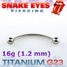 Микробанан 1,2 мм. Титан. Snake eyes. BNEBLT
