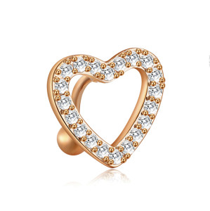 Украшение для пирсинга пупка. Сердце. MCDZ9654