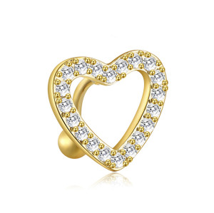 Украшение для пирсинга пупка. Сердце. MCDZ9654