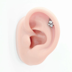 Интернал-лабрета 1,2 мм. Титан. Кристаллы. ILT3884