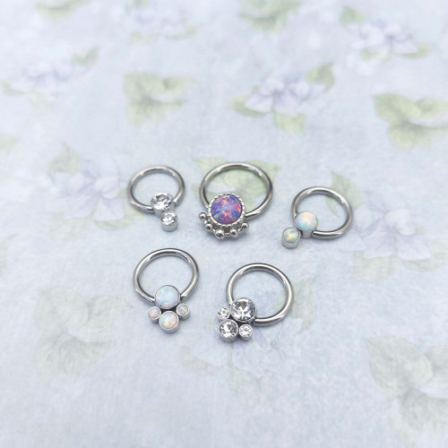 Кольцо 1,2 мм. Вставка с кристаллами. BCRJ02