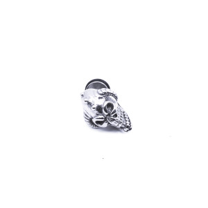 Серьга 1,2 мм. Череп. C2901