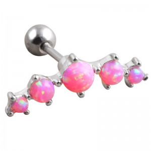 Штанга 1,2 мм. Пять опалов, 5,5 х 17 мм. JA3876