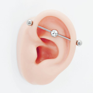 Интернал-штанга индастриал 1,6 мм разборная. Титан. IBINDJ14