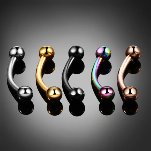 Интернал-микробанан 1,2 мм. Титан, золотое анодирование. IBNE16TAG