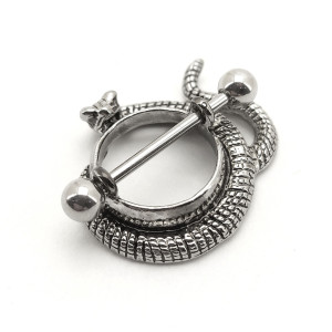 Украшение для пирсинга соска. Змея. SNP5470