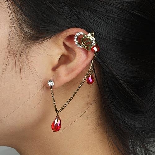 Кафф Сердце, бронза EC544