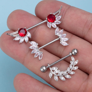 Украшение для пирсинга соска. Крылья. SNP6282