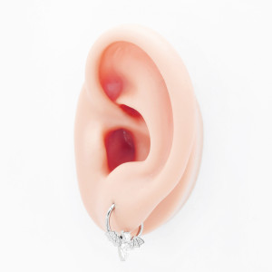 Кольцо сегментное 1,2 мм кликер. Летучая мышь. Титан. HSEG7685