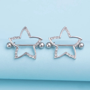 Украшение для пирсинга соска. Звездочка. SNPD4963