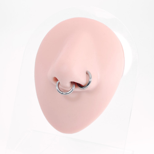 Серьга-кликер 2 мм D-кольцо. Титан. SK5638