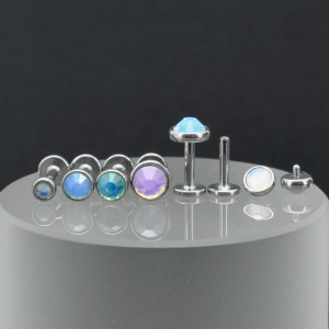 Интернал-лабрета 1,2 мм. Кристалл Opal. IL0419