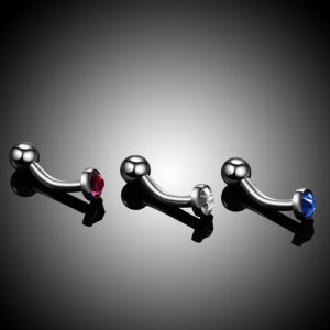 Интернал-микробанан 1,6 мм с кристаллом. Титан. IBNEC14T