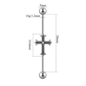 Штанга индастриал 1,2 и 1,6 мм. Крест. BI8646