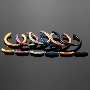 Кольцо сегментное 1,2 мм. Радужное титановое покрытие. SEGTA16r