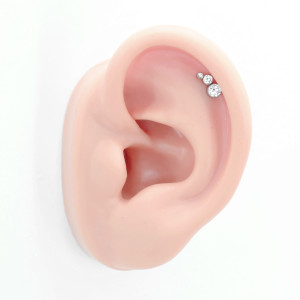 Интернал-лабрета 1,2 мм. Титан. Кристаллы. ILT4256