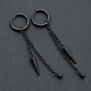 Серьги-кликеры с подвеской Шип и шарик. Пара. SK0249-2