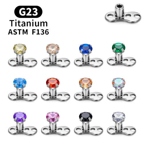 Основа микродермала + накрутка. Циркон. TSATAF0197