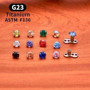 Основа микродермала + накрутка. Циркон. TSATAF0197