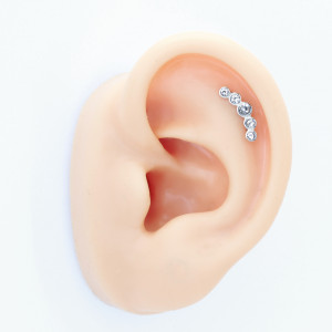 Штанга 1,2 мм. Пять кристаллов, 13,5 х 5 мм. BBER0832