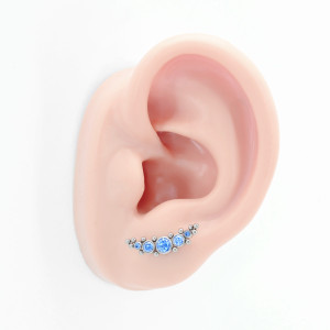 Интернал-лабрета 1,2 мм. Титан. Кристаллы. ILT4237