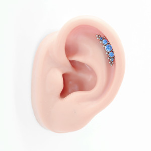 Интернал-лабрета 1,2 мм. Титан. Кристаллы. ILT4237