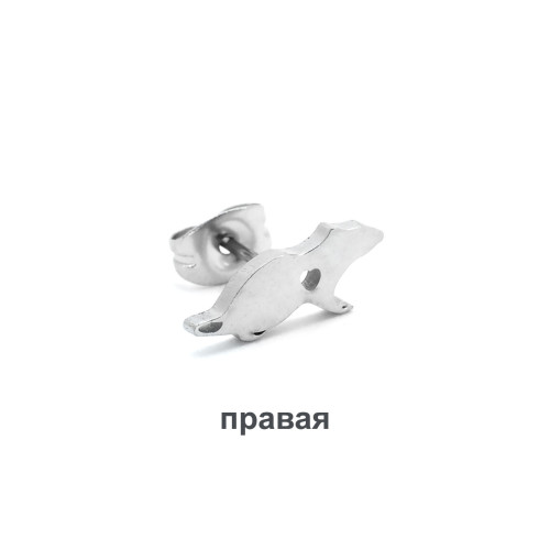 Серьга-гвоздик. Крыса. SE2949