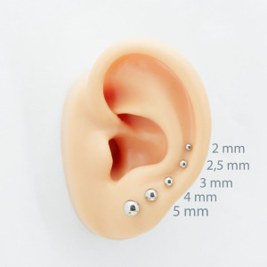 Интернал-лабрета 1,2 мм. Титан, анодирование розовое золото. ILBBT16RG