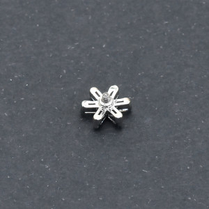 Интернал-накрутка для микродермалов и пирсинга с стержнем 1,6 мм. Цветок. IJF0204