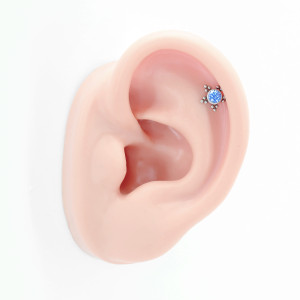 Интернал-лабрета 1,2 мм. Титан. Кристаллы. ILT4240