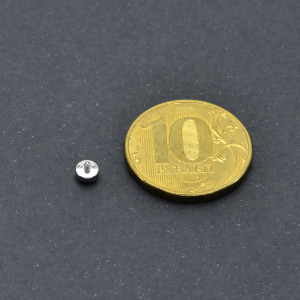 Интернал-накрутка для микродермалов и пирсинга с стержнем 1,6 мм Звезда. Титан. TALG3