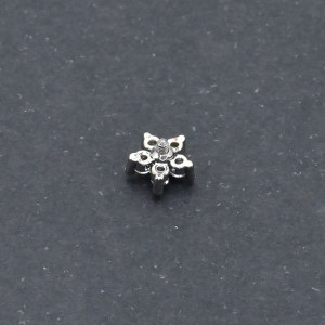 Интернал-накрутка для микродермалов и пирсинга с стержнем 1,6 мм. Цветок. IJF0205