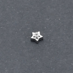 Интернал-накрутка для микродермалов и пирсинга с стержнем 1,6 мм. Звездочка. IJF0206