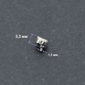 Интернал-накрутка для микродермалов и пирсинга с стержнем 1,6 мм. IJF0207