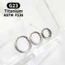 Серьги-кликеры 2,5 мм. Титан. Пара. SKT1322-2