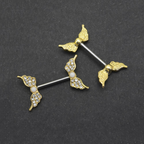 Украшение для пирсинга соска. Крылышки. SNP0432