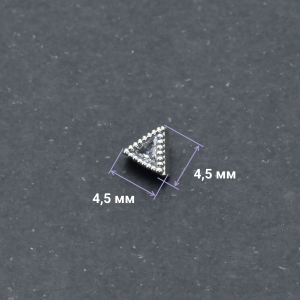 Интернал-накрутка для микродермалов и пирсинга с стержнем 1,6 мм. Треугольник. IJF0212