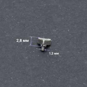 Интернал-накрутка для микродермалов и пирсинга с стержнем 1,6 мм. Треугольник. IJF0212